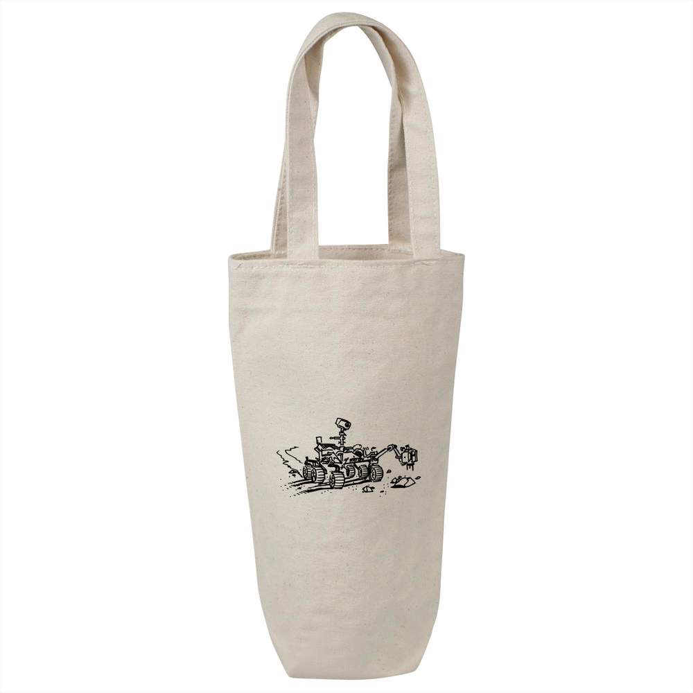 'Mars Rover Perseverance' Cotton Wine Bottle Gift / Travel Bag (BL00019757)