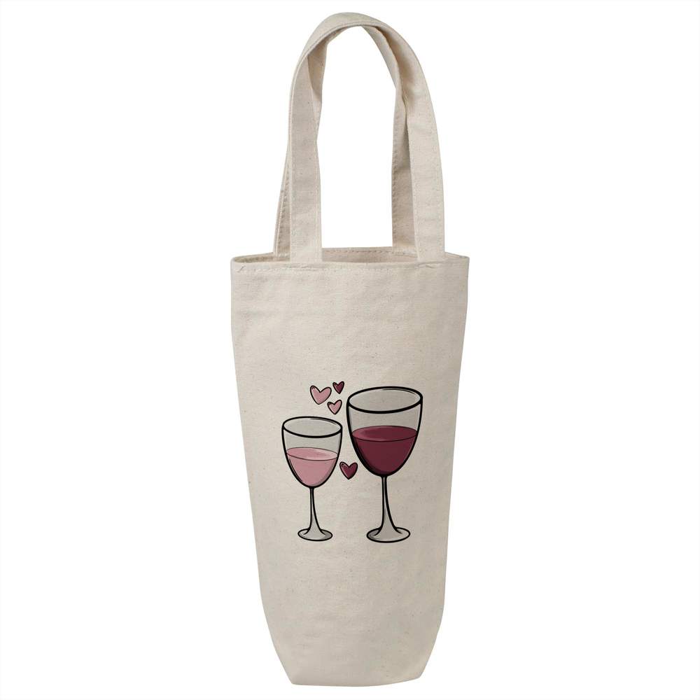 'Love Wine' Cotton Wine Bottle Phoenix Mall Outlet SALE Travel Bag BL00020149 Gift