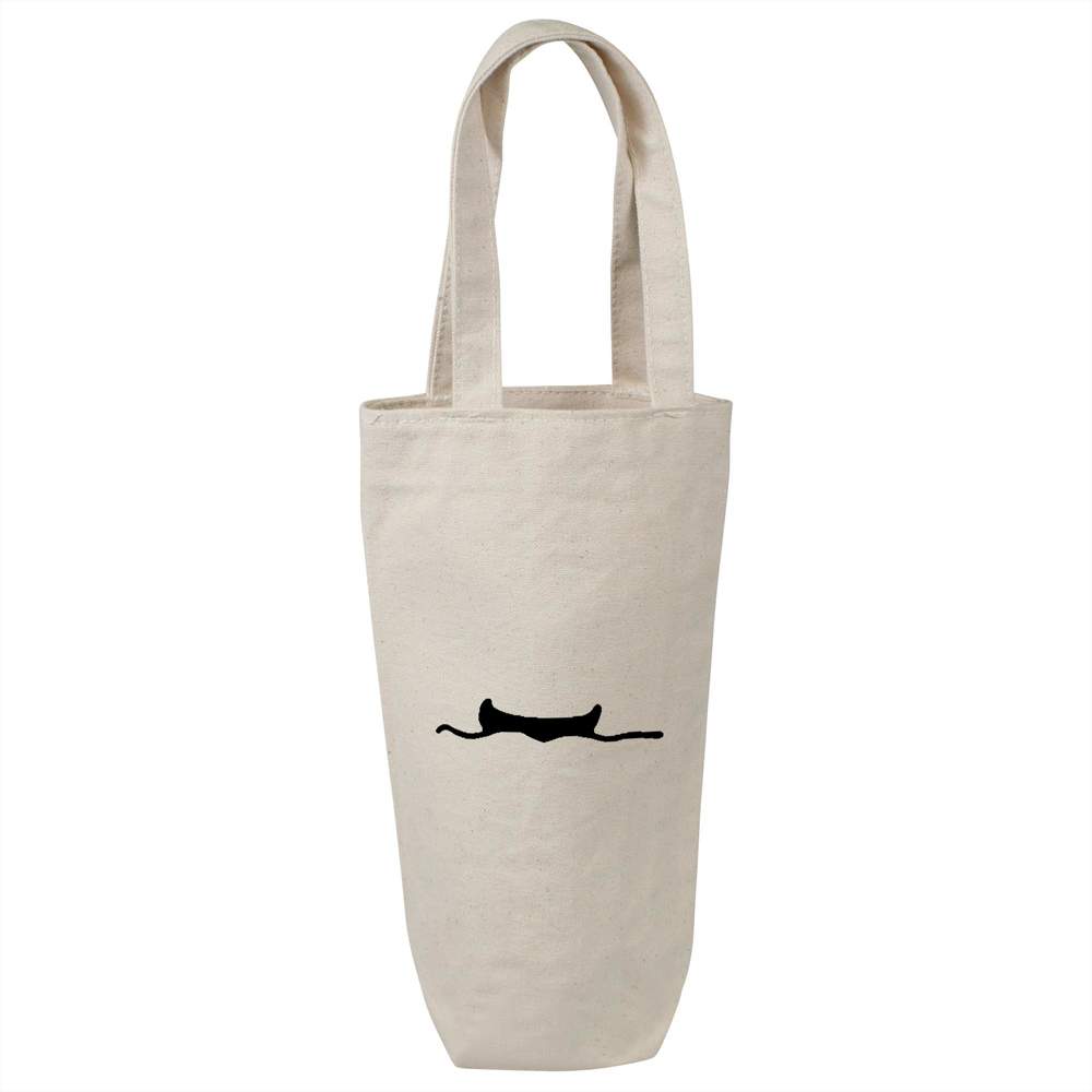 'Canoe On Water' Cotton Wine Bottle Gift / Travel Bag (BL00020625)