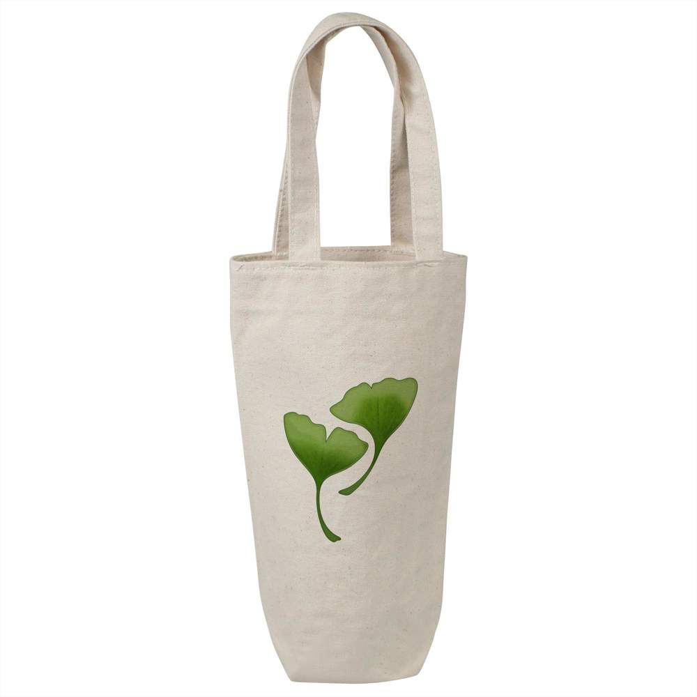 'Ginko Leaves' Cotton Wine Bottle Gift / Travel Bag (BL00021006)