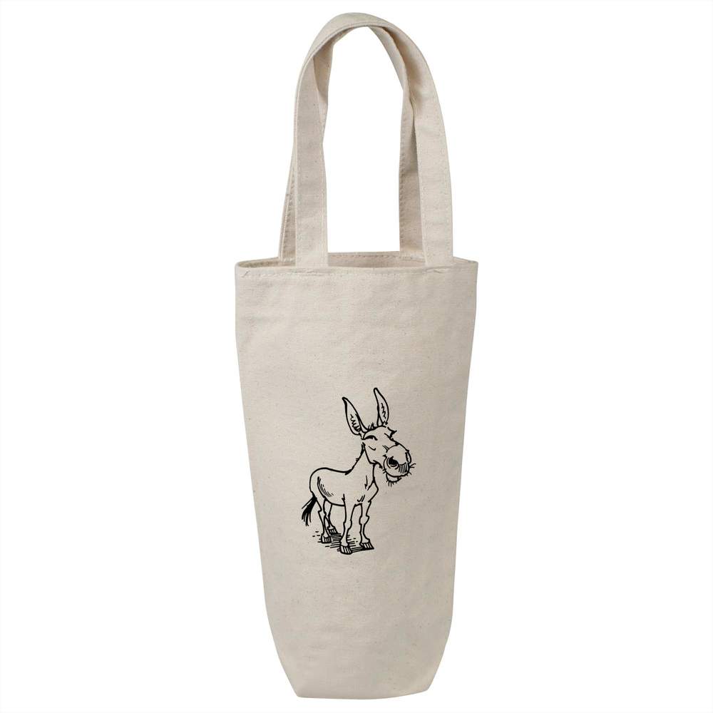 'Donkey' Cotton Wine Bottle Gift / Travel Bag (BL00022807)