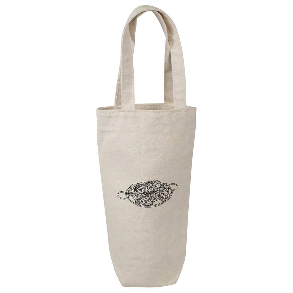 'Paella' Cotton Wine Bottle Gift / Travel Bag (BL00024426)