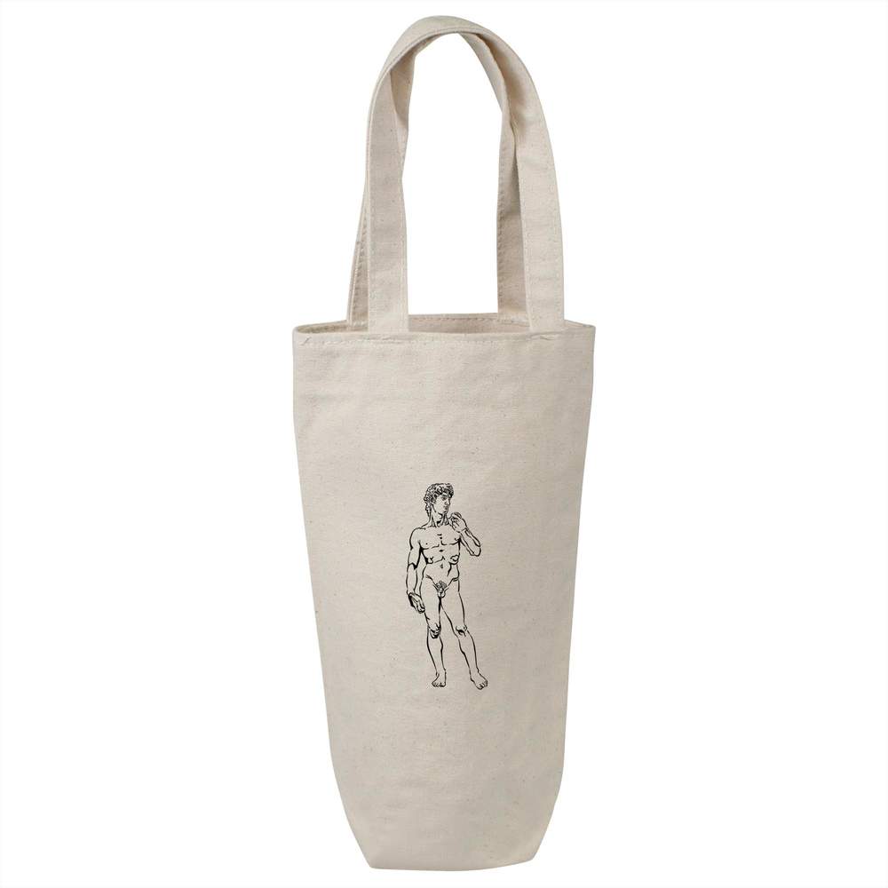 'Statue Of David' Cotton Wine Bottle Gift / Travel Bag (BL00027401)