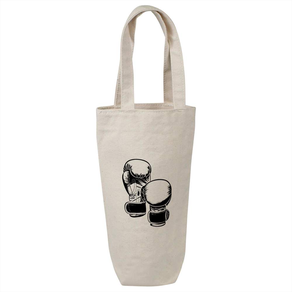 'Boxing Gloves' Cotton Wine Bottle Gift / Travel Bag (BL00032853)