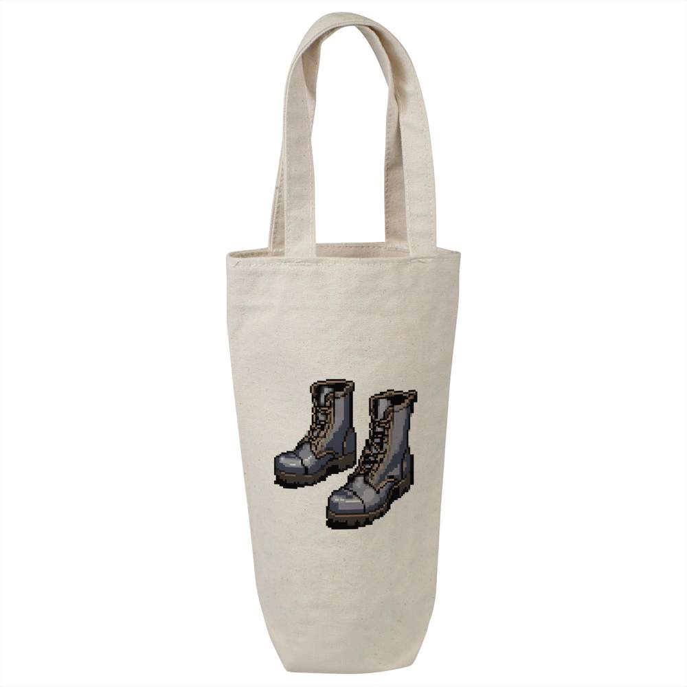'Steel-Toed Boots Pixel Art' Cotton Wine Bottle Gift / Travel Bag (BL00033751)