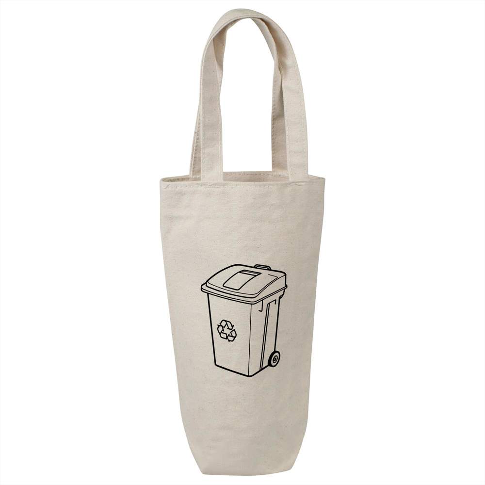 'Recycle Bin' Cotton Wine Bottle Gift / Travel Bag (BL00035977)