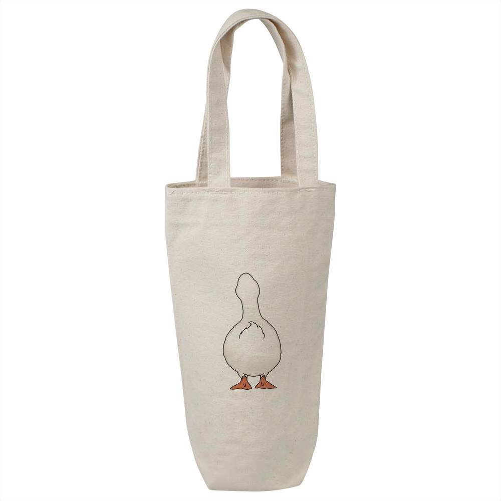 'Duck Bottom' Cotton Wine Bottle Gift / Travel Bag (BL00040408)