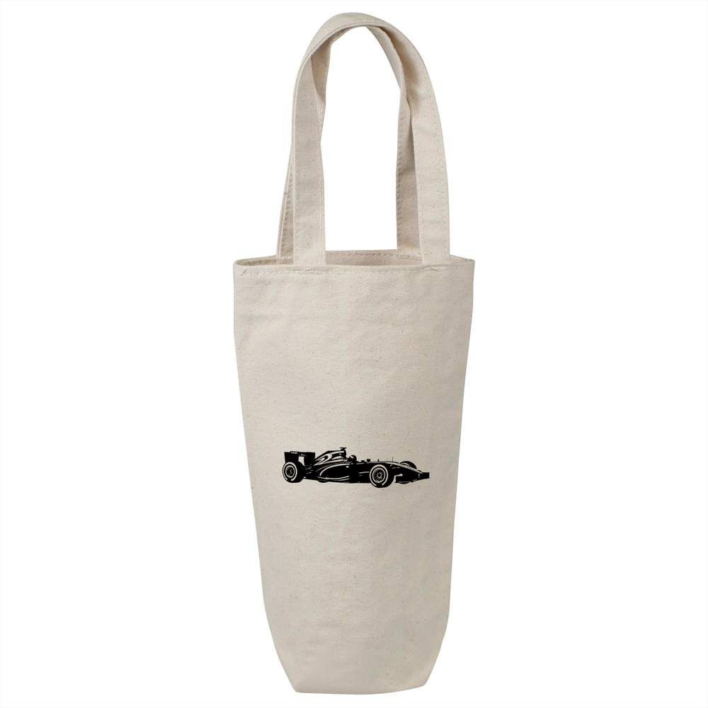 'Racing Car Silhouette' Cotton Wine Bottle Gift / Travel Bag (BL00040541)