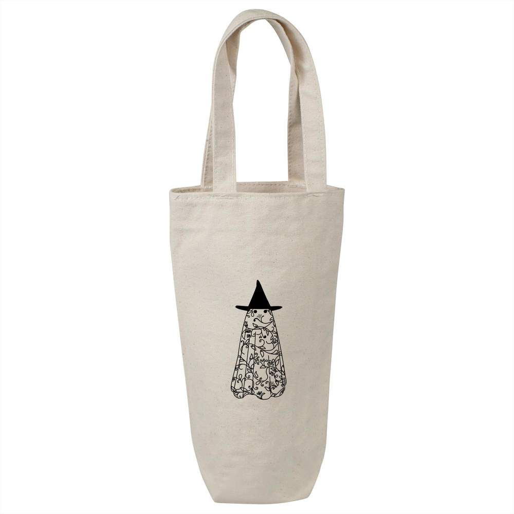 'Ready For Spooky Season' Cotton Wine Bottle Gift / Travel Bag (BL00041299)