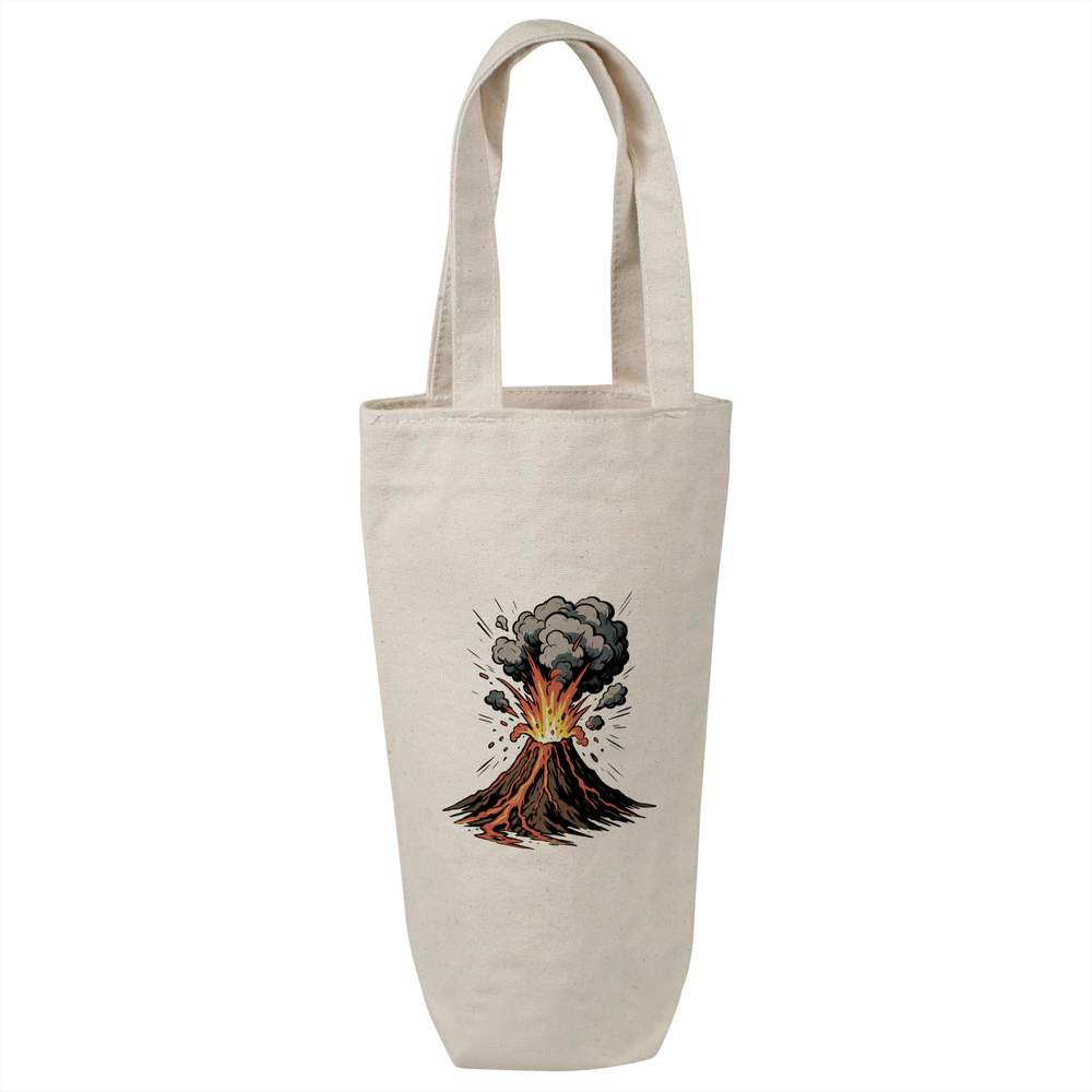 'Volcanic Eruption' Cotton Wine Bottle Gift / Travel Bag (BL00044234)