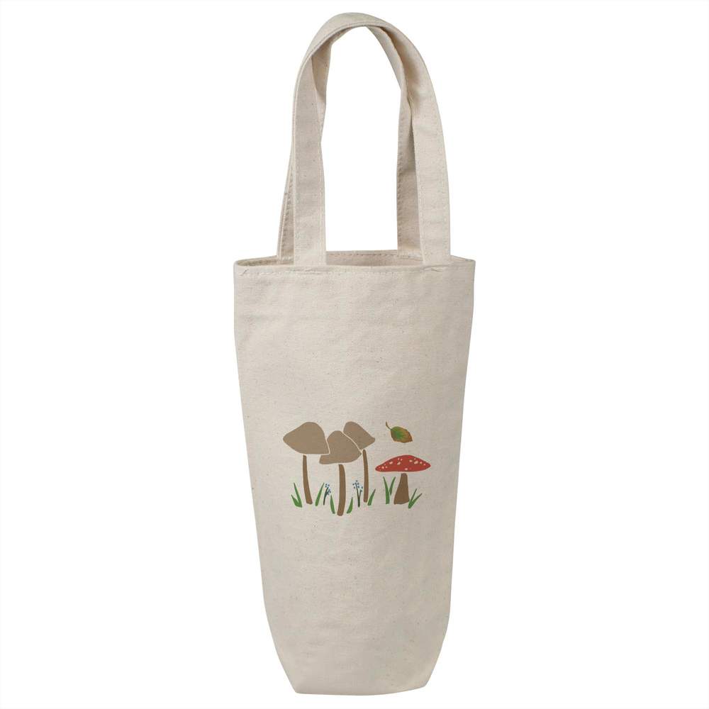 'Autumnal Toadstools' Cotton Wine Bottle Gift / Travel Bag (BL00044600)