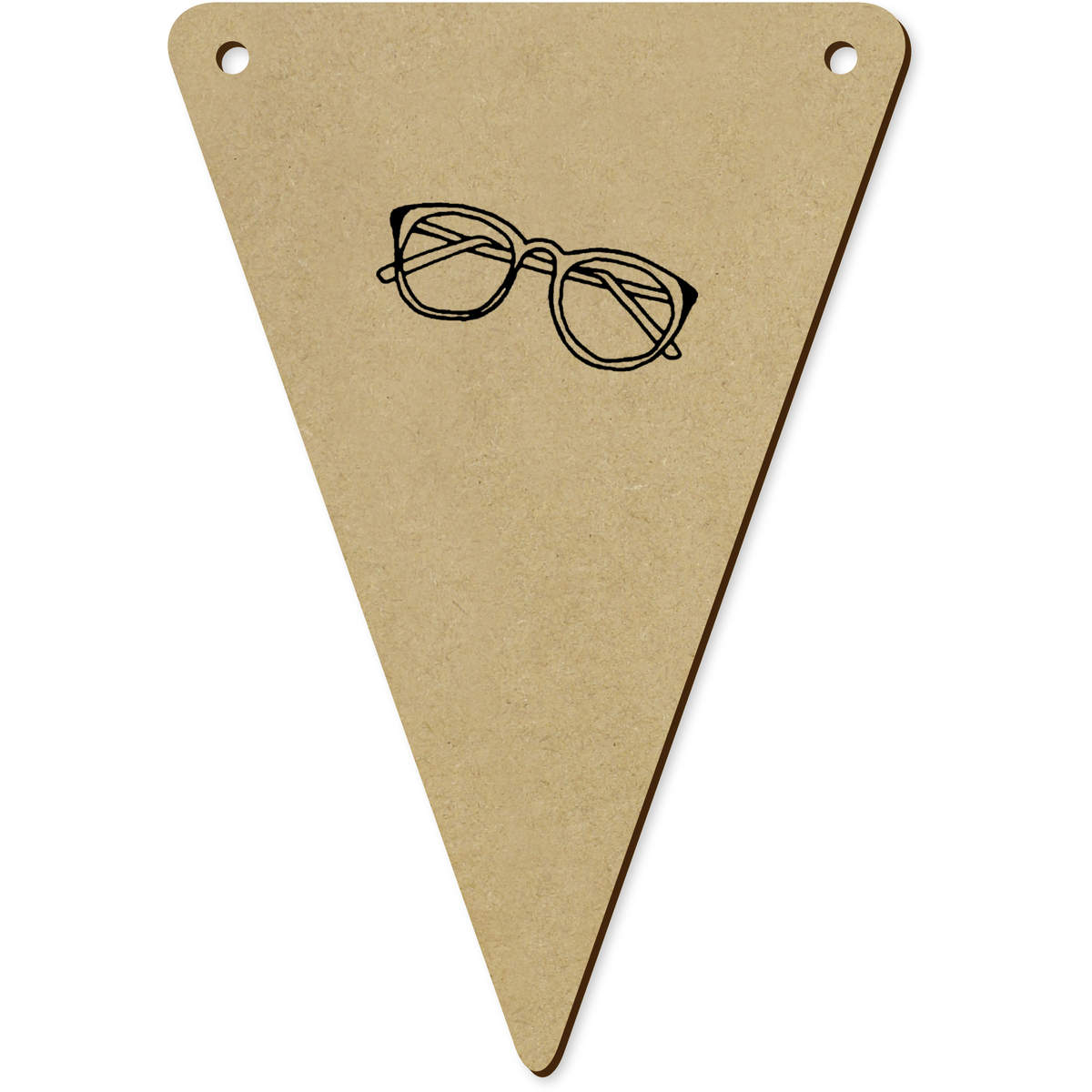 5 x 140mm 'Glasses' Bunting Pennants / Flags (BN00018549)