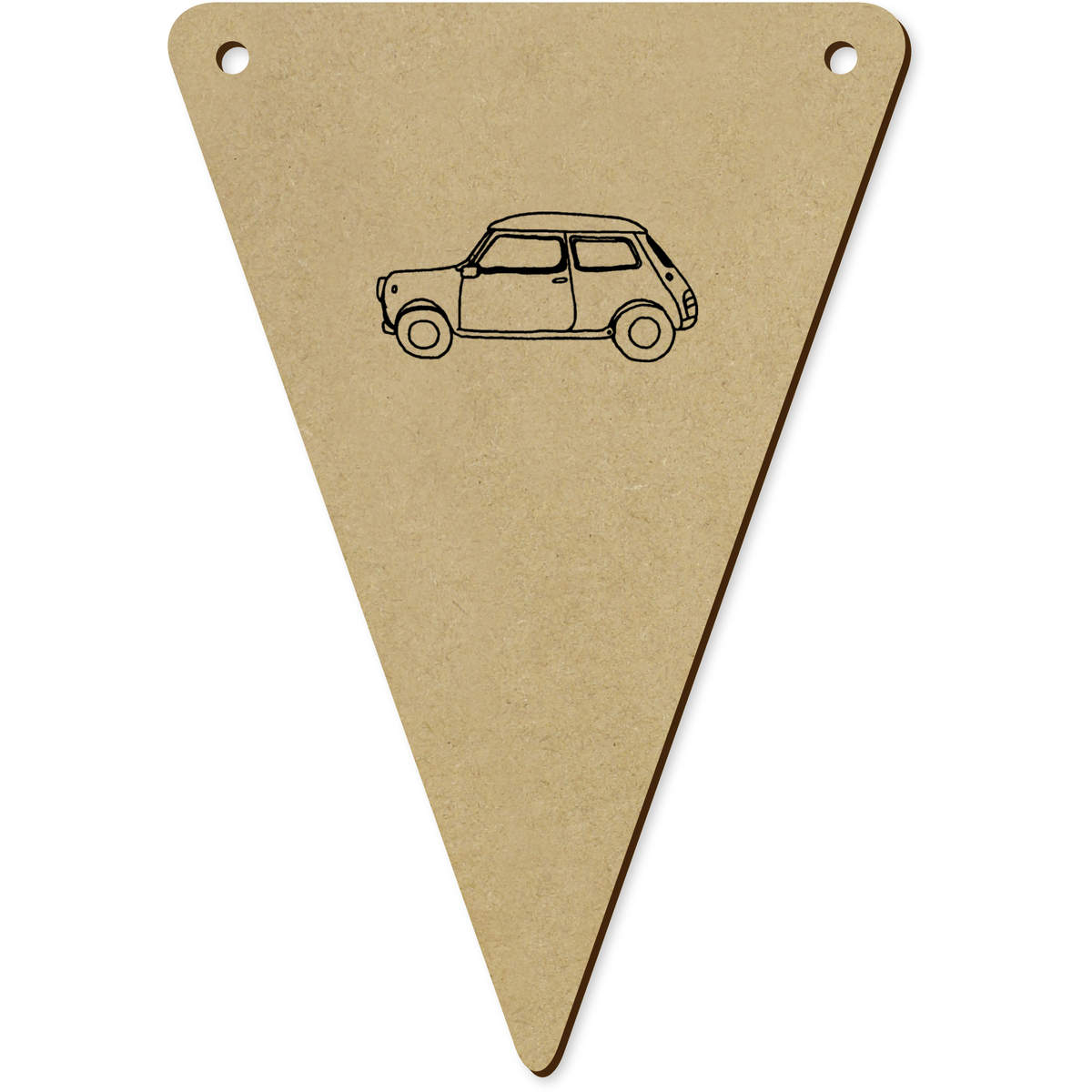 5 x 140mm 'Mini Car' Bunting Pennants / Flags (BN00040197)