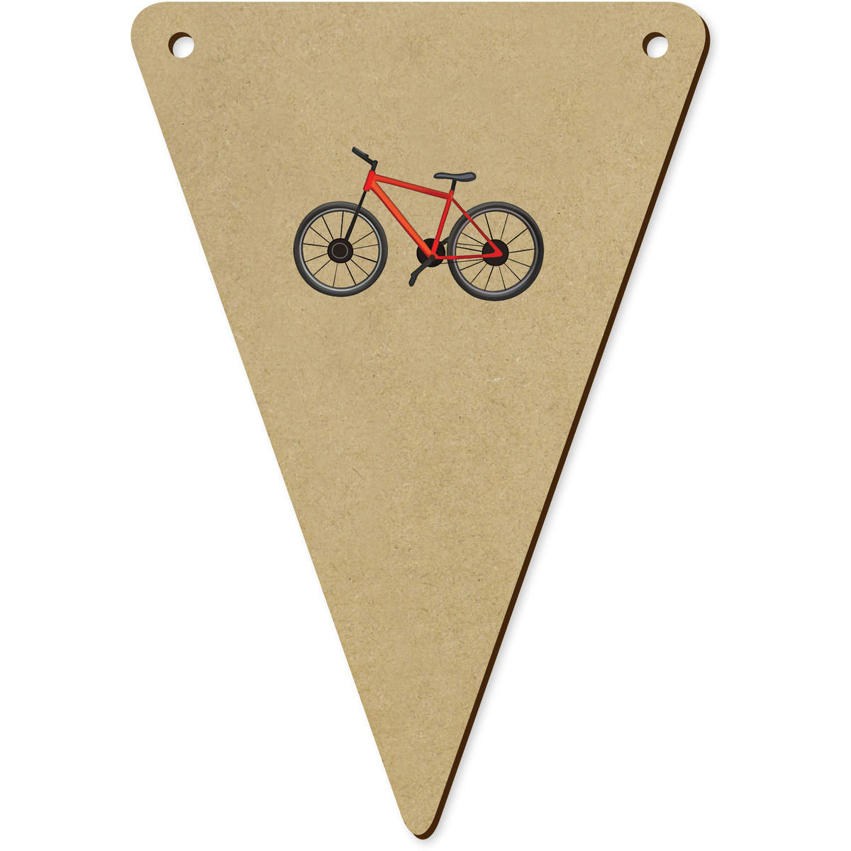 5 x 140mm 'Red Bike' Bunting Pennants / Flags (BN00056082)
