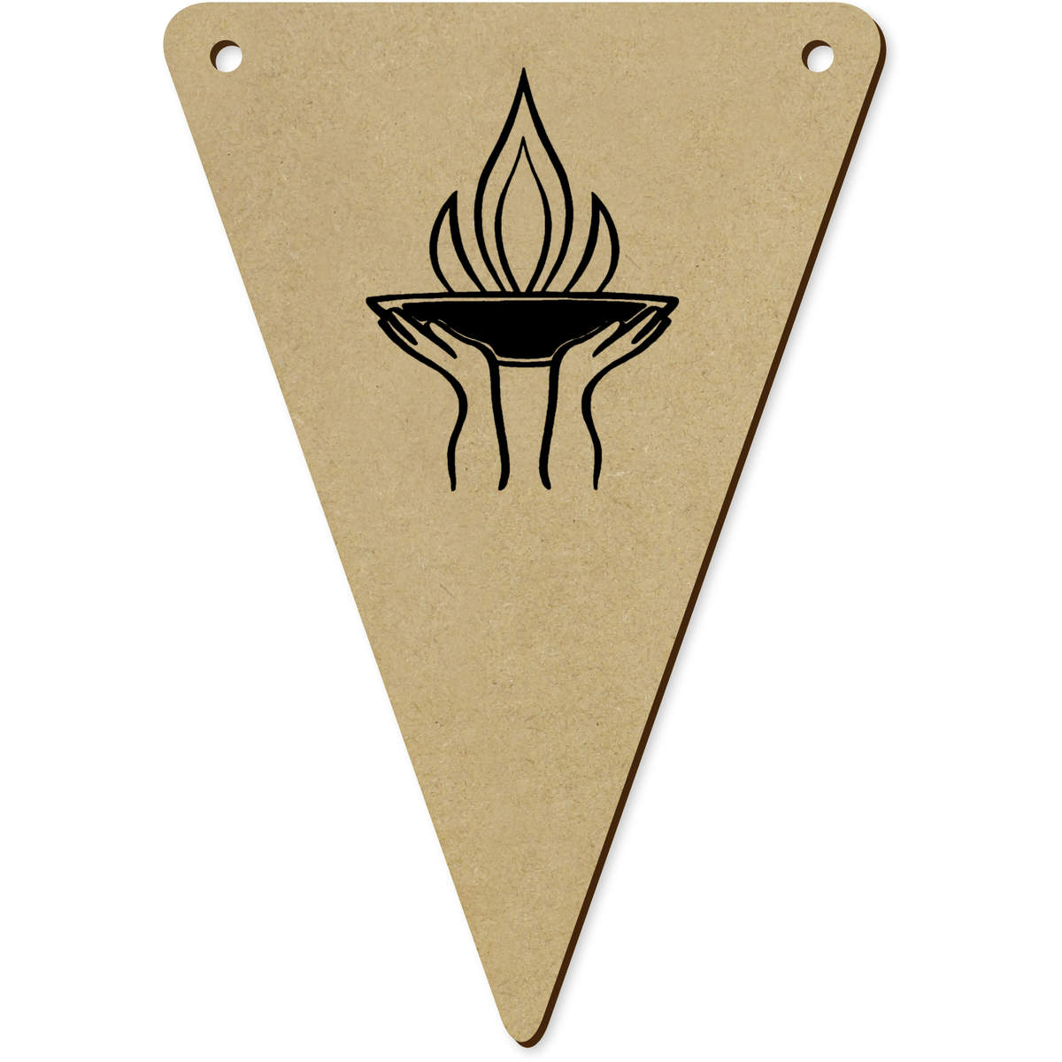 5 x 140mm 'Olympic Flame' Bunting Pennants / Flags (BN00060064)