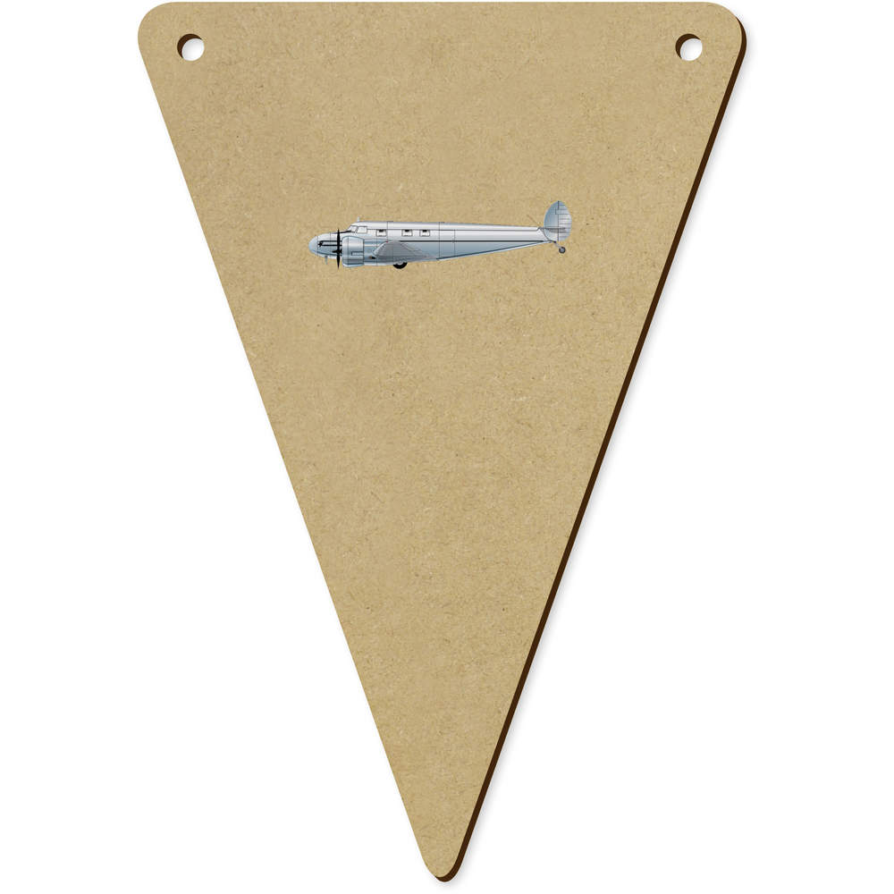 5 x 140mm 'Lockheed Electra Aircraft' Wooden Bunting Flags (BN00063362)