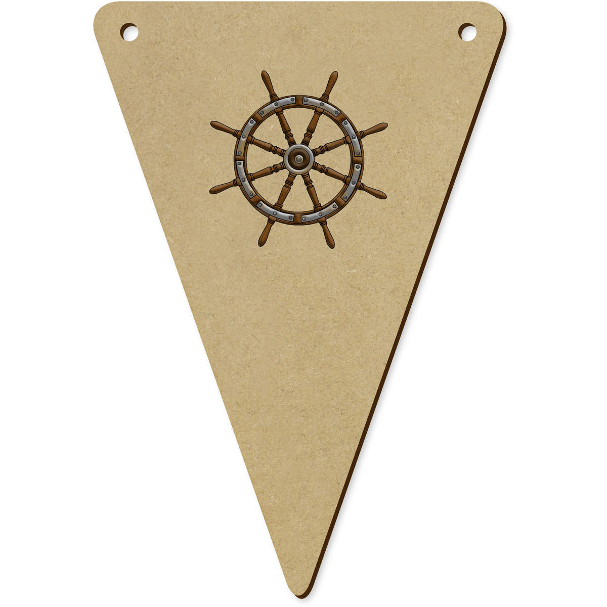 5 x 140mm 'Sailing Ship Steering Wheel' Bunting Pennants / Flags (BN00067489)