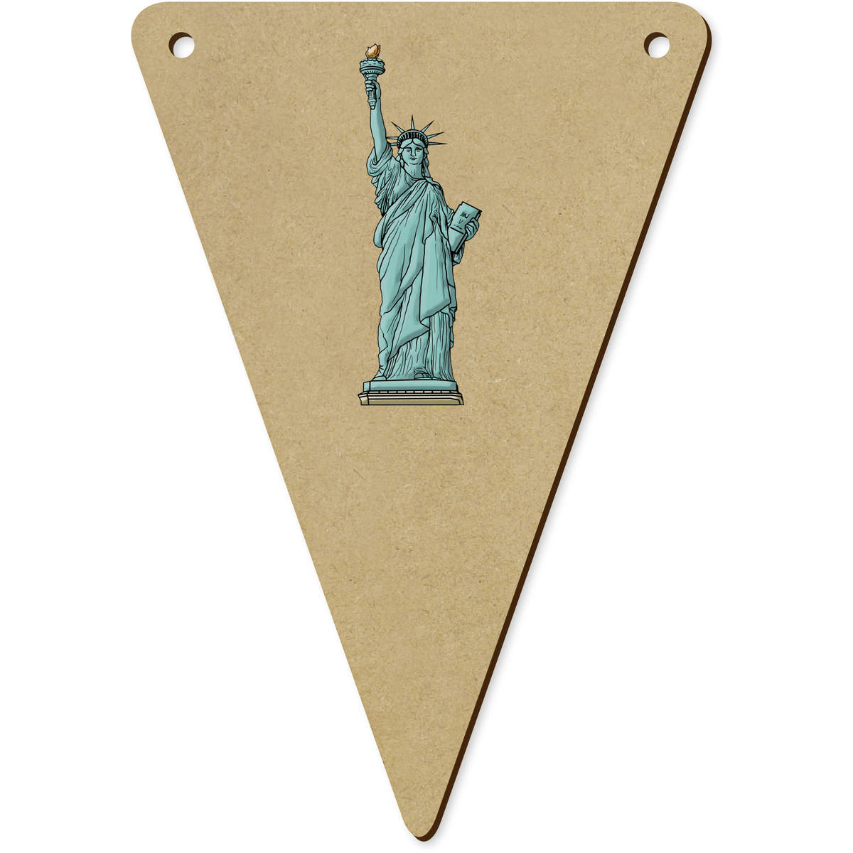 5 x 140mm 'Statue Of Liberty' Bunting Pennants / Flags (BN00067540)
