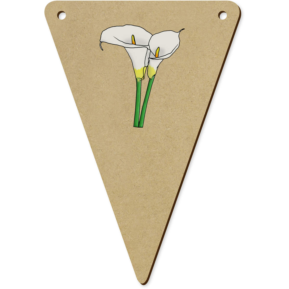 5 x 140mm 'Calla Lilies' Bunting Pennants / Flags (BN00067740)