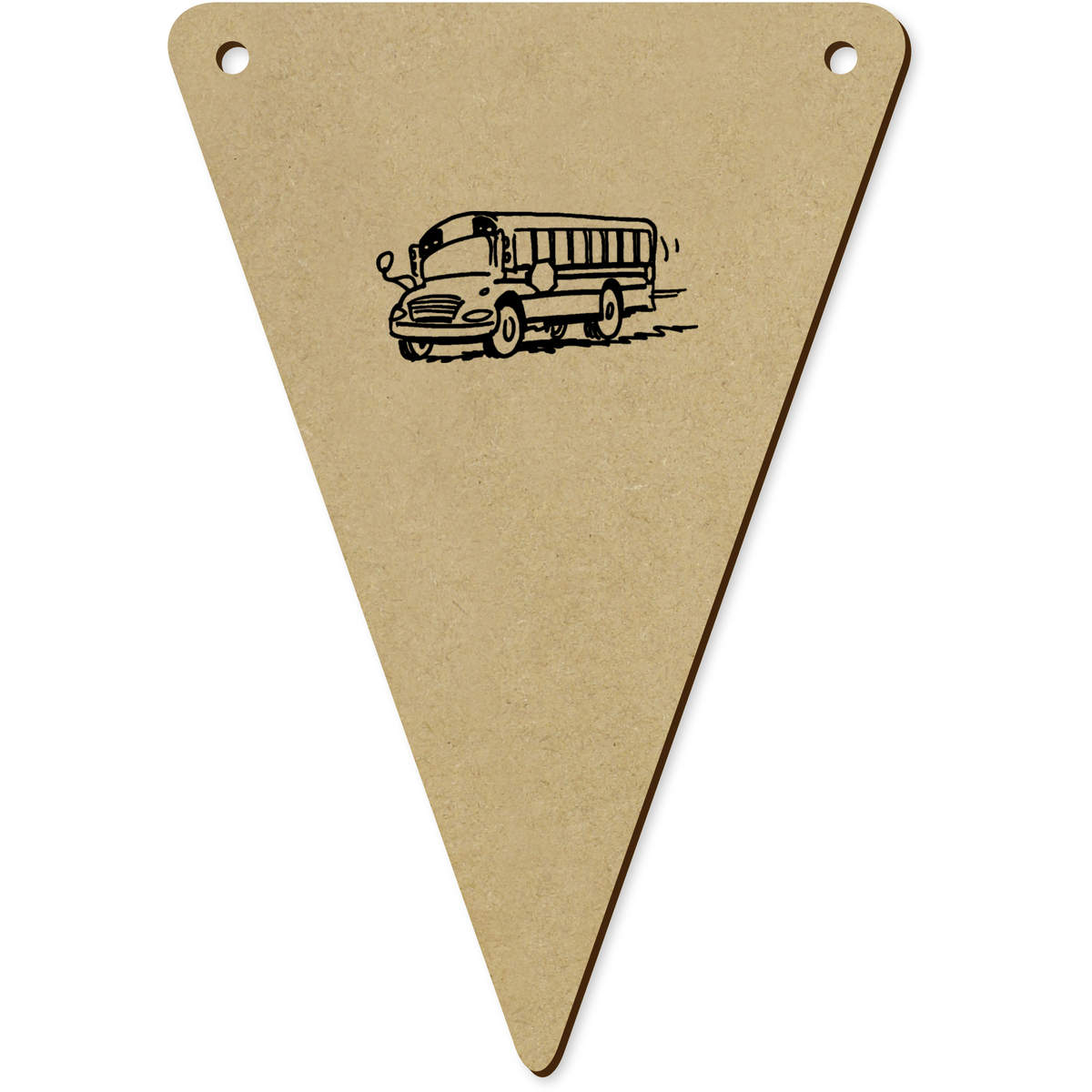 5 x 140mm 'School Bus' Bunting Pennants / Flags (BN00069947)