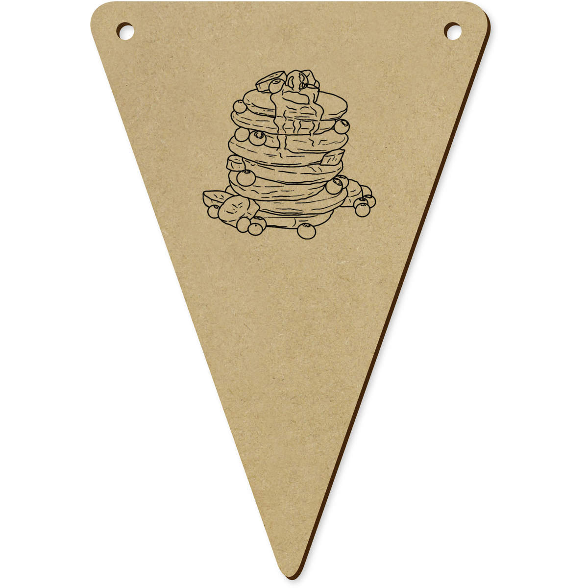 5 x 140mm 'Pancake Stack' Bunting Pennants / Flags (BN00071921)