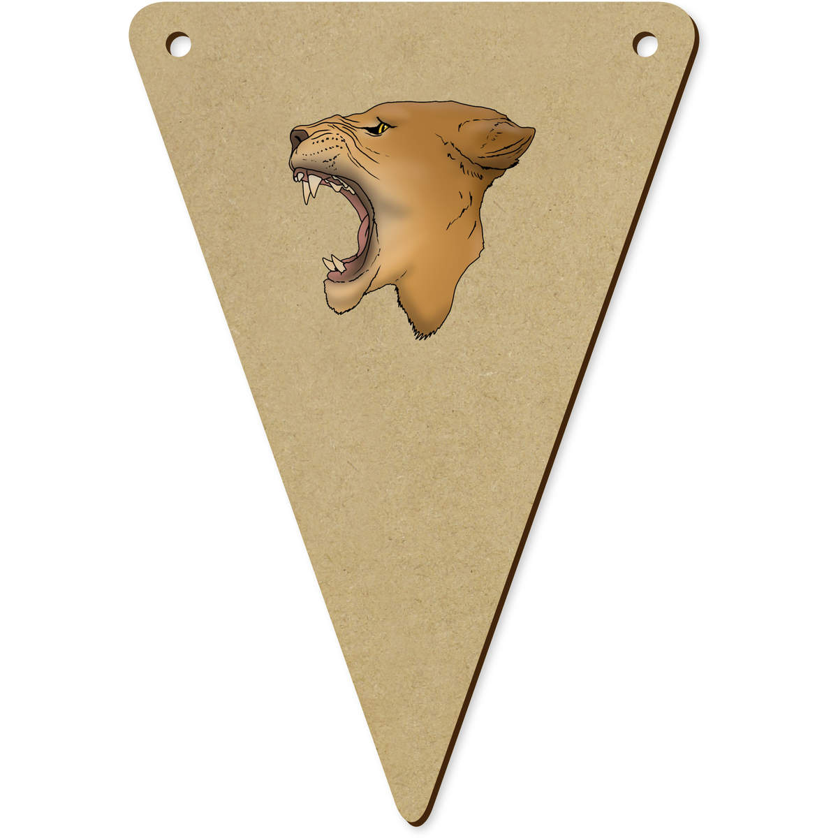 5 x 140mm 'Lioness Roar' Bunting Pennants / Flags (BN00072895)