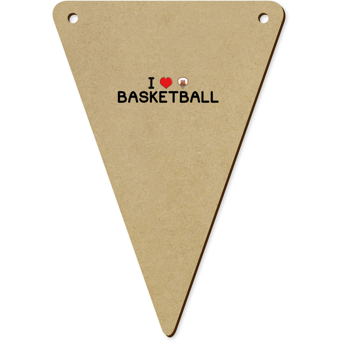 5 x 140mm 'I Love Basketball' Bunting Pennants / Flags (BN00074286)