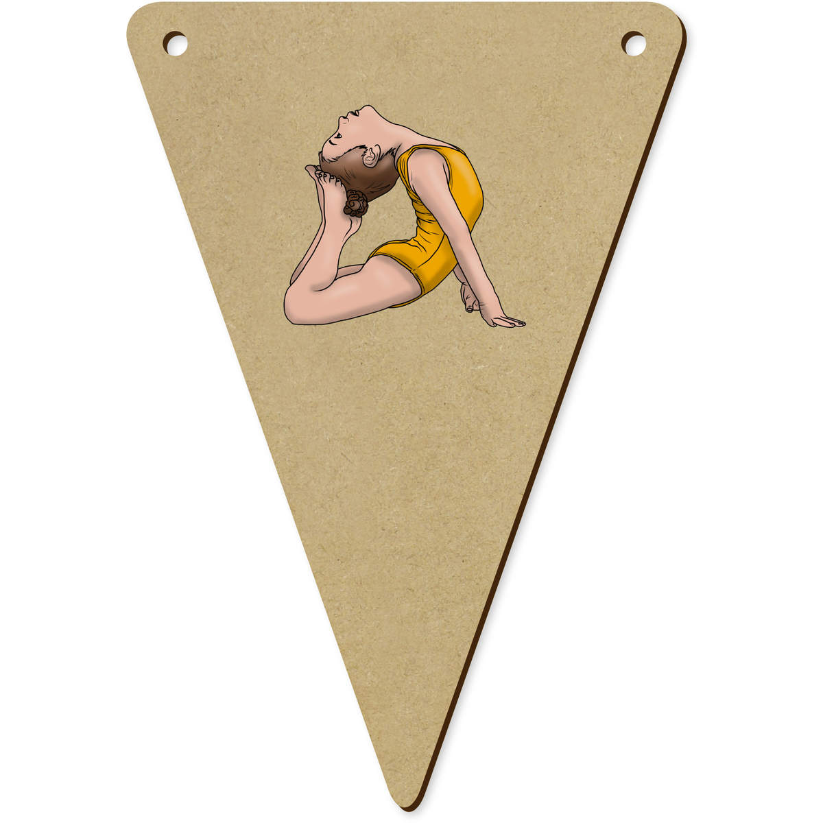 5 x 140mm 'Gymnast Girl' Bunting Pennants / Flags (BN00074980)