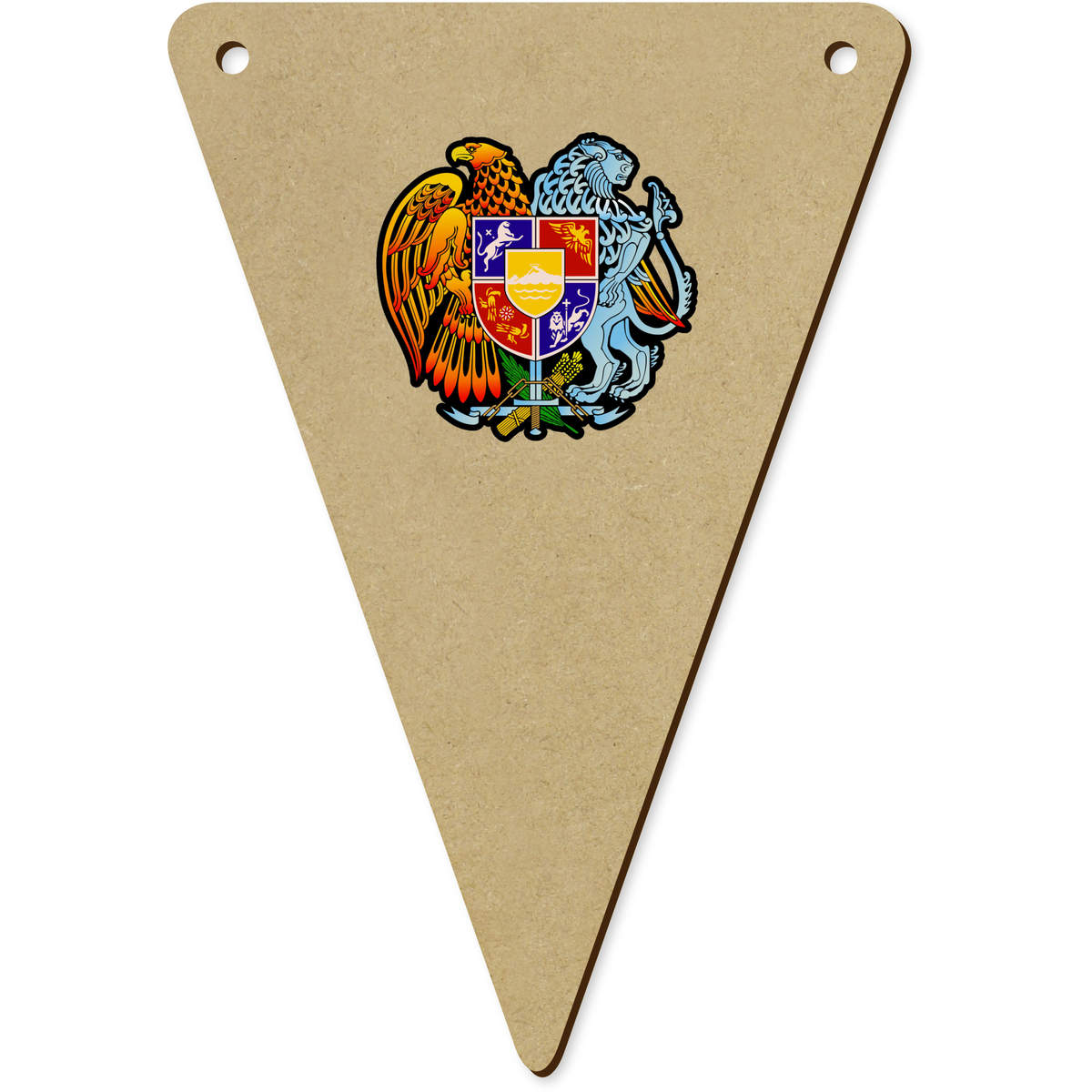5 x 140mm 'Coat Of Arms Of Armenia' Bunting Pennants / Flags (BN00075351)