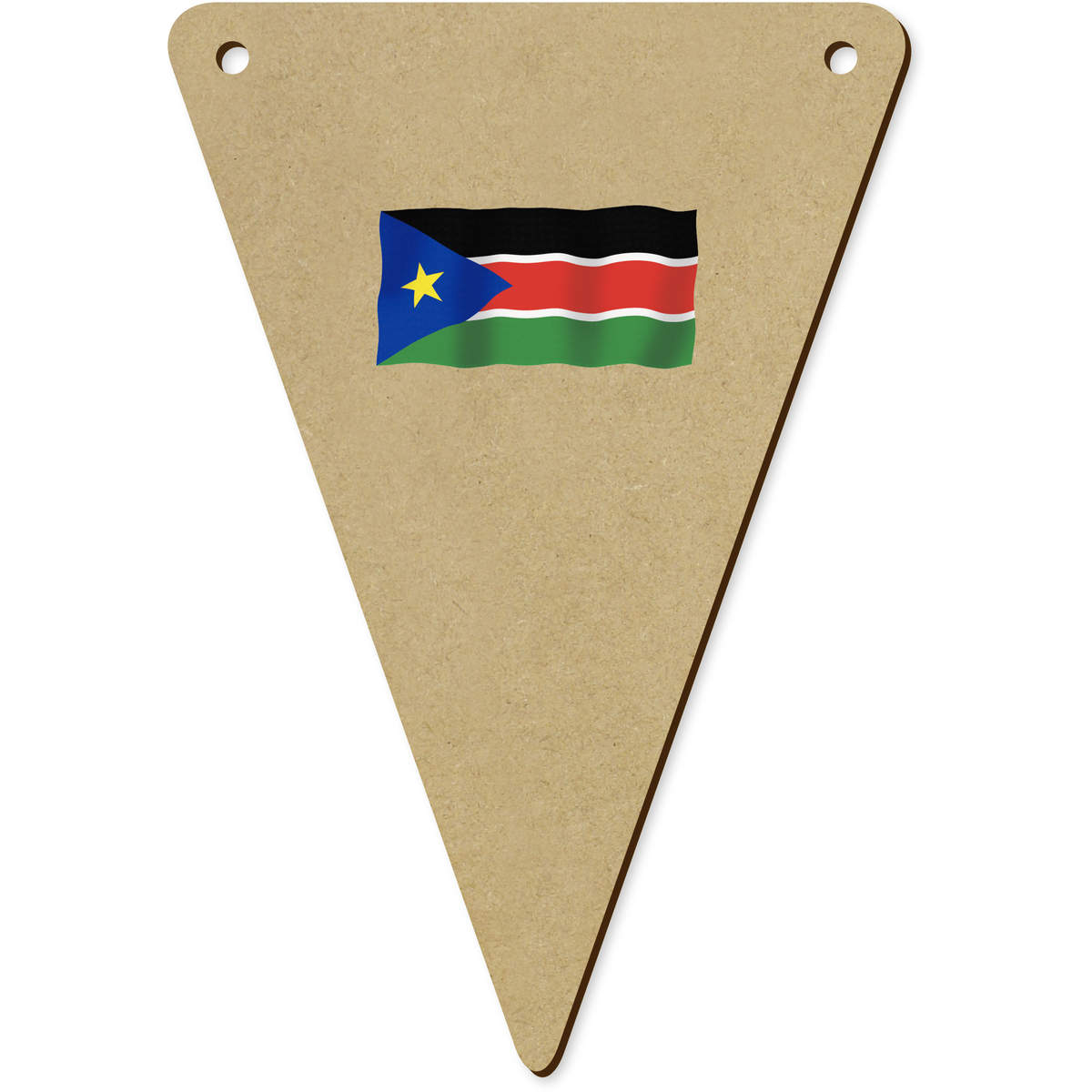 5 x 140mm 'Waving South Sudan Flag' Bunting Pennants / Flags (BN00078514)