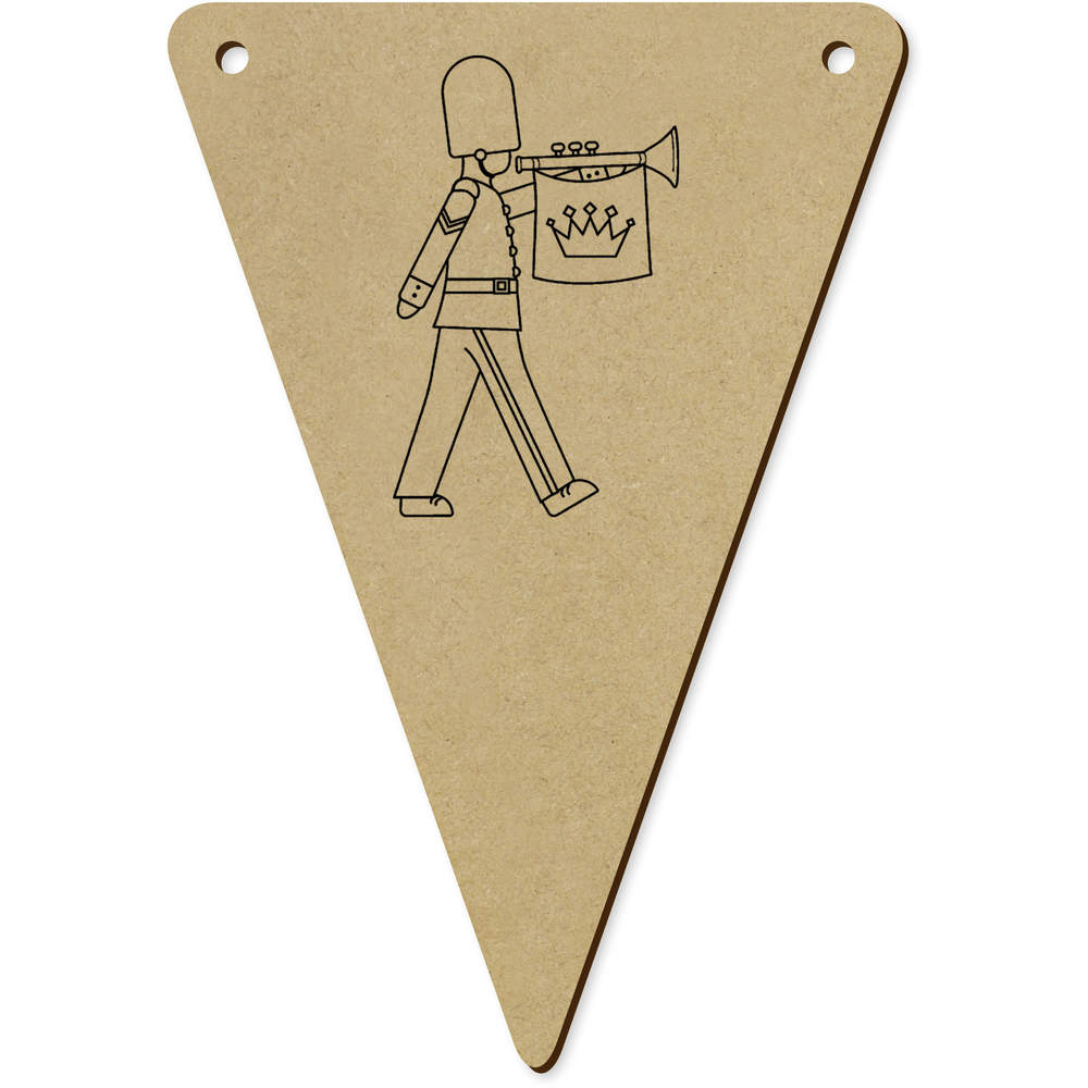 5 x 140mm 'Royal Marching Guardsman' Wooden Bunting Flags (BN00080032)