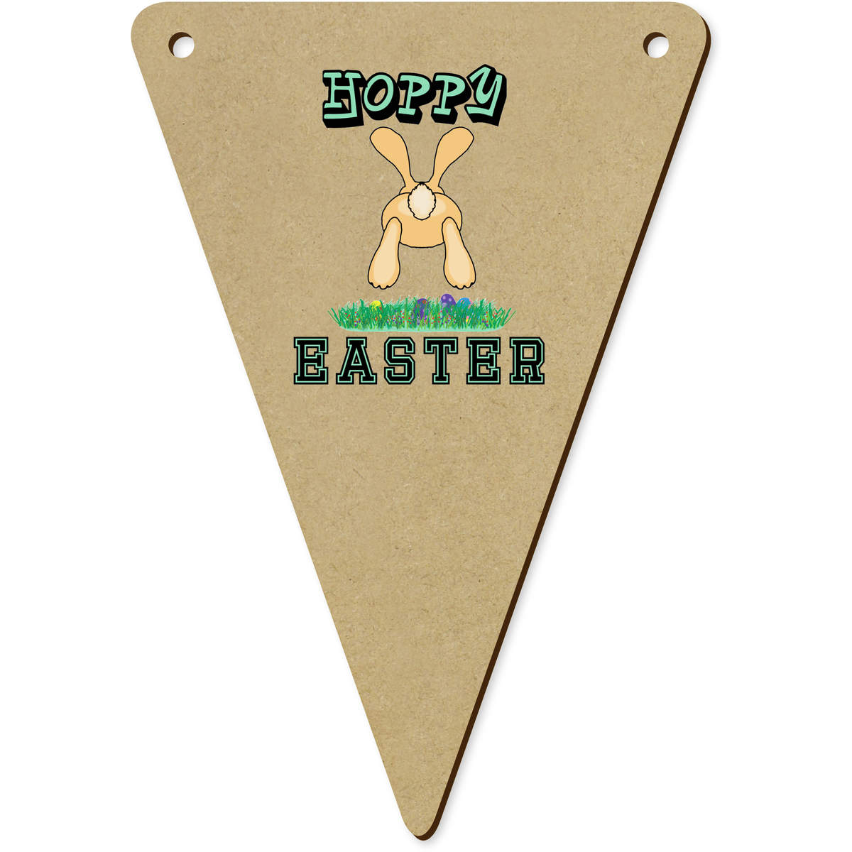 5 x 140mm 'Hoppy Easter' Bunting Pennants / Flags (BN00081194)