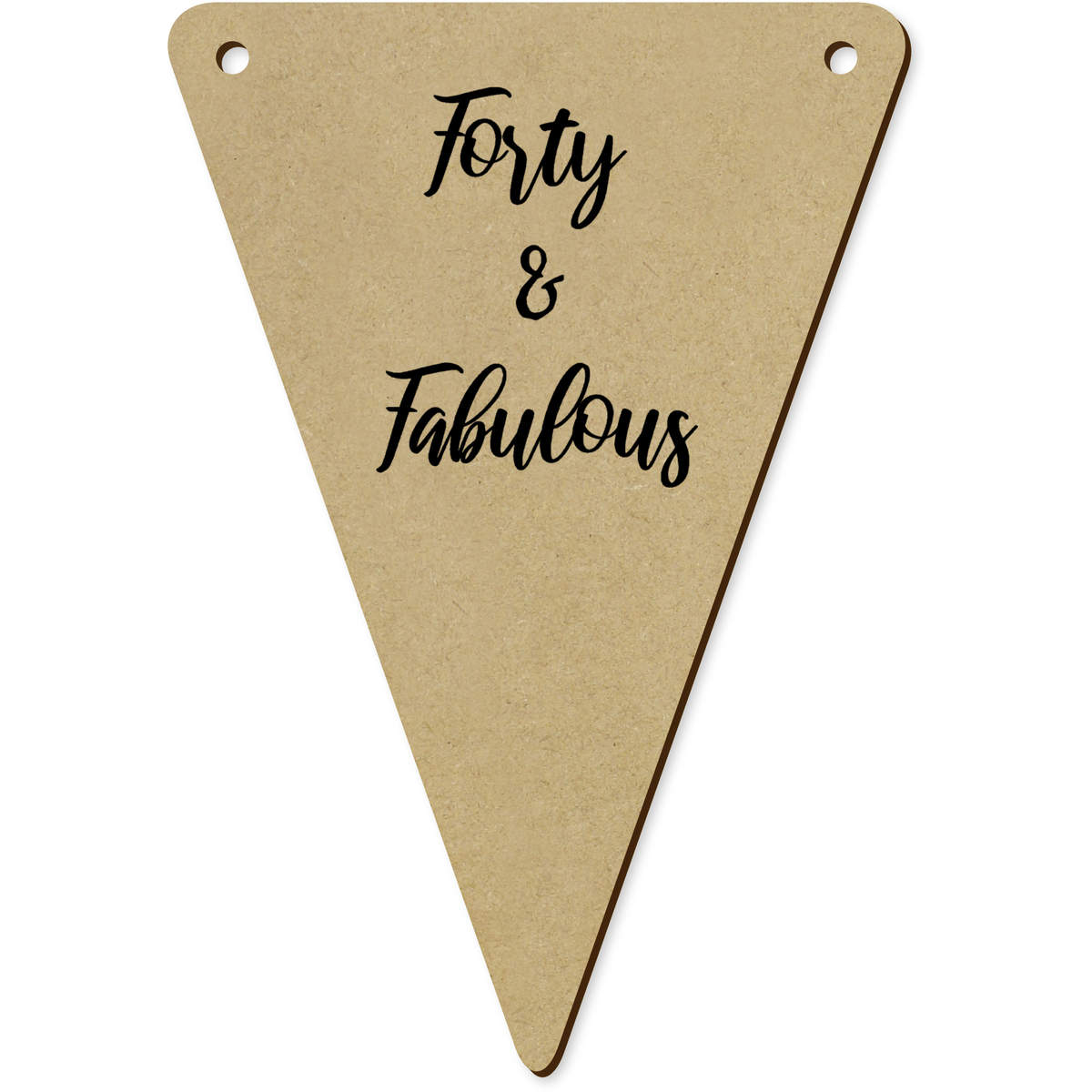 5 x 140mm 'Forty and Fabulous' Bunting Pennants / Flags (BN00083161)