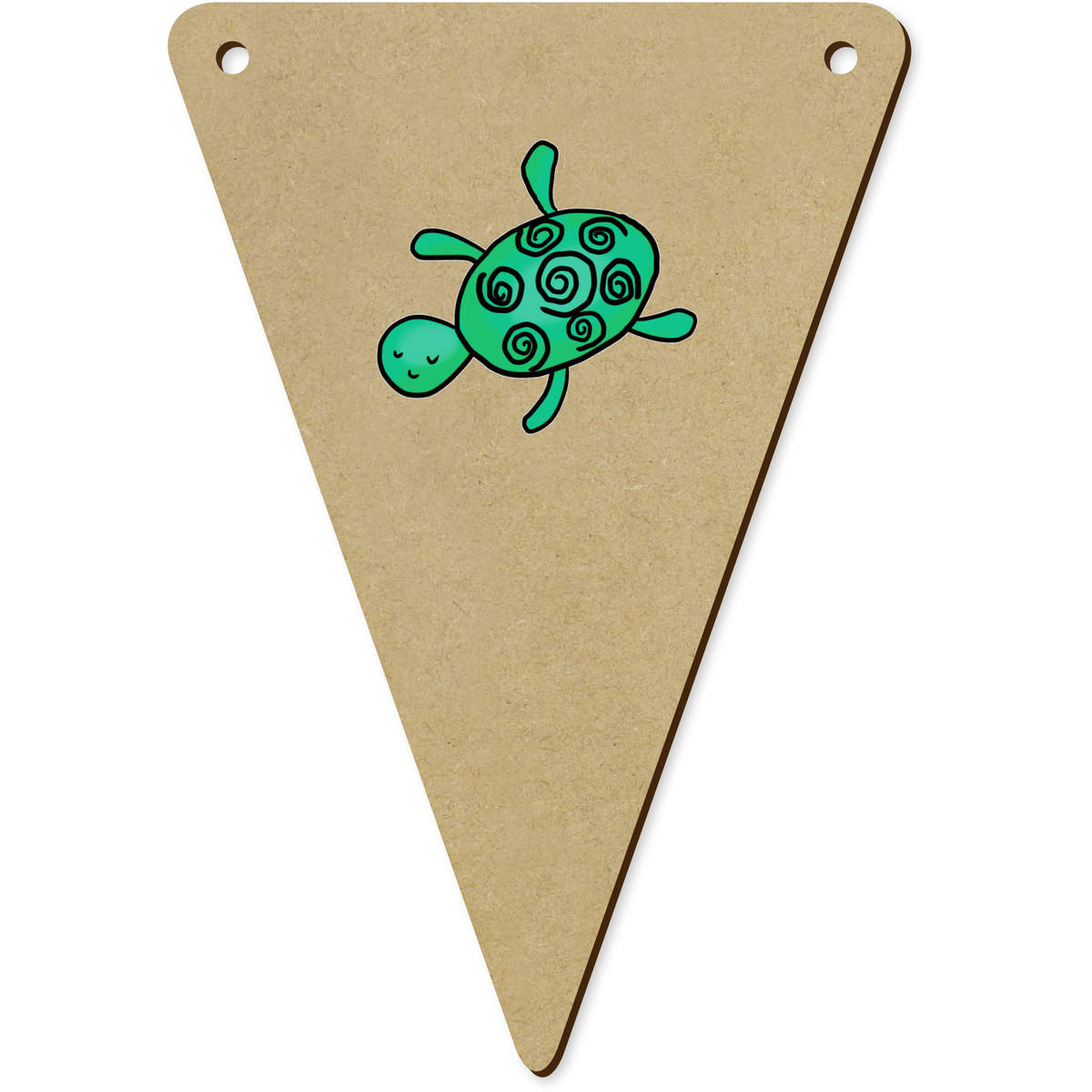 5 x 140mm 'Cute Turtle' Bunting Pennants / Flags (BN00083614)