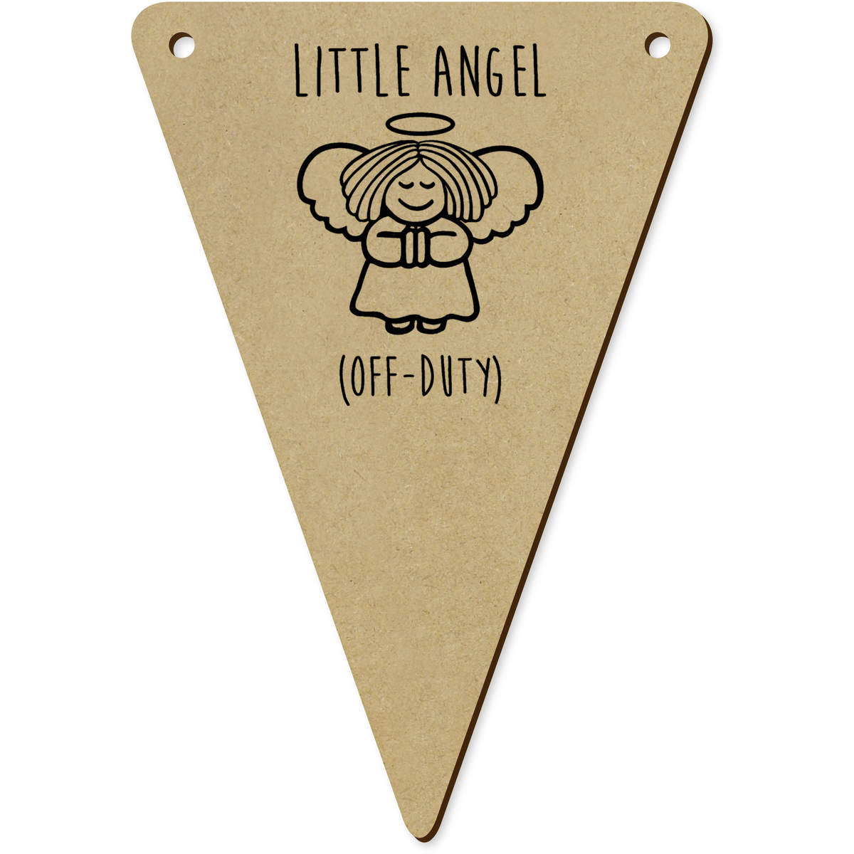 5 x 140mm 'Off-Duty Angel' Bunting Pennants / Flags (BN00084040)