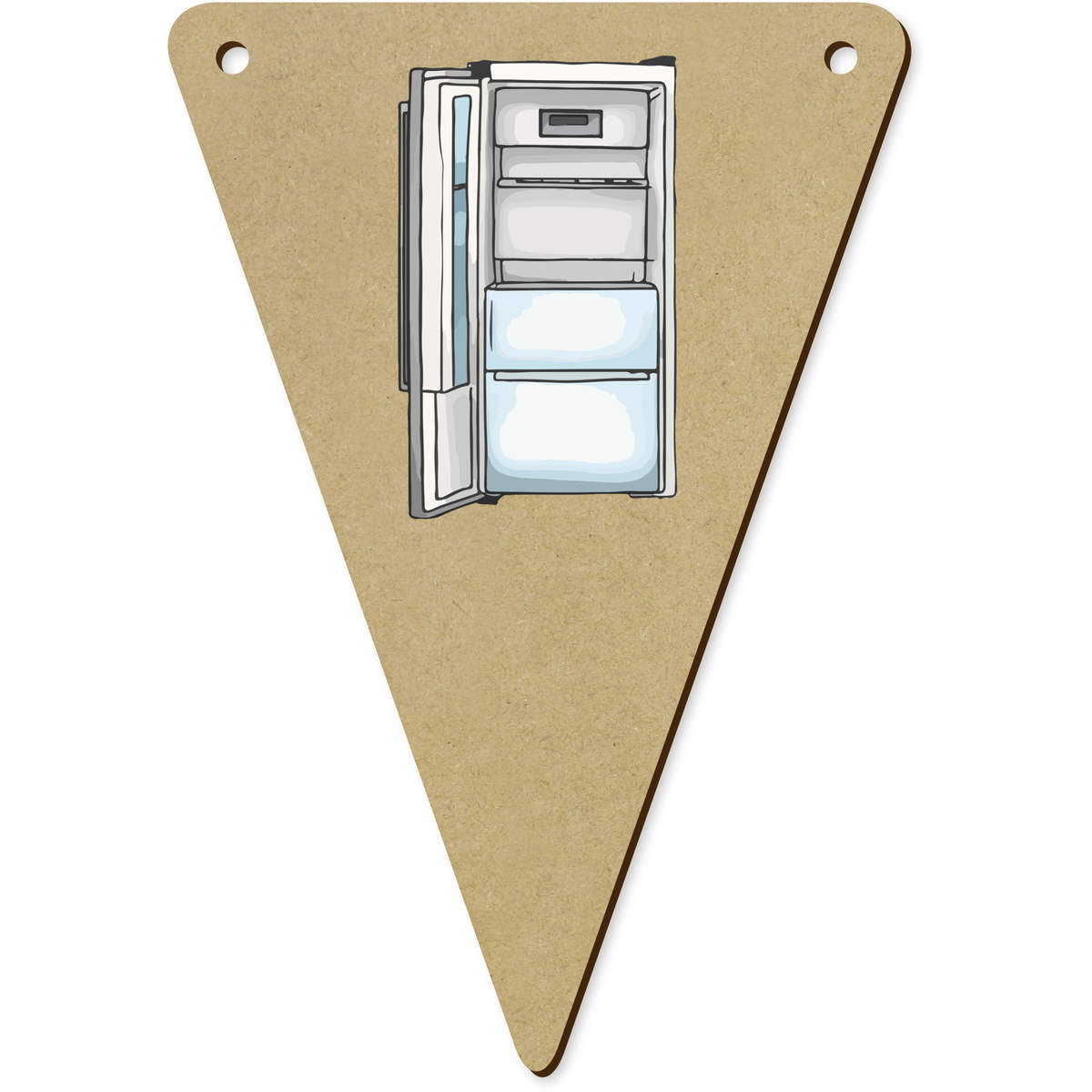 5 x 140mm 'Empty Fridge Freezer' Bunting Pennants / Flags (BN00084169)