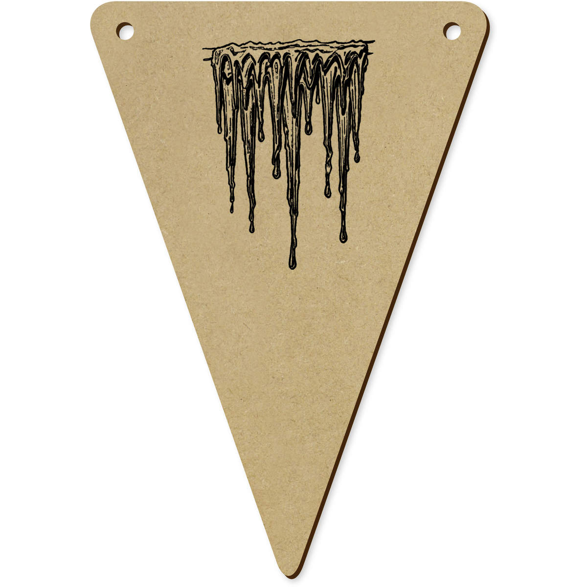 5 x 140mm 'Dripping Icicles' Bunting Pennants / Flags (BN00084370)