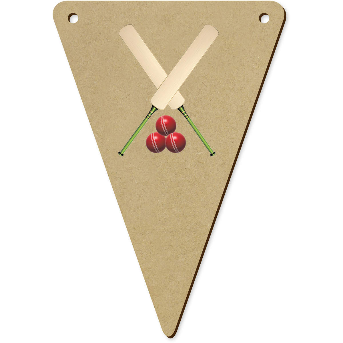 5 x 140mm 'Cricket Bats and Balls' Bunting Pennants / Flags (BN00086582)