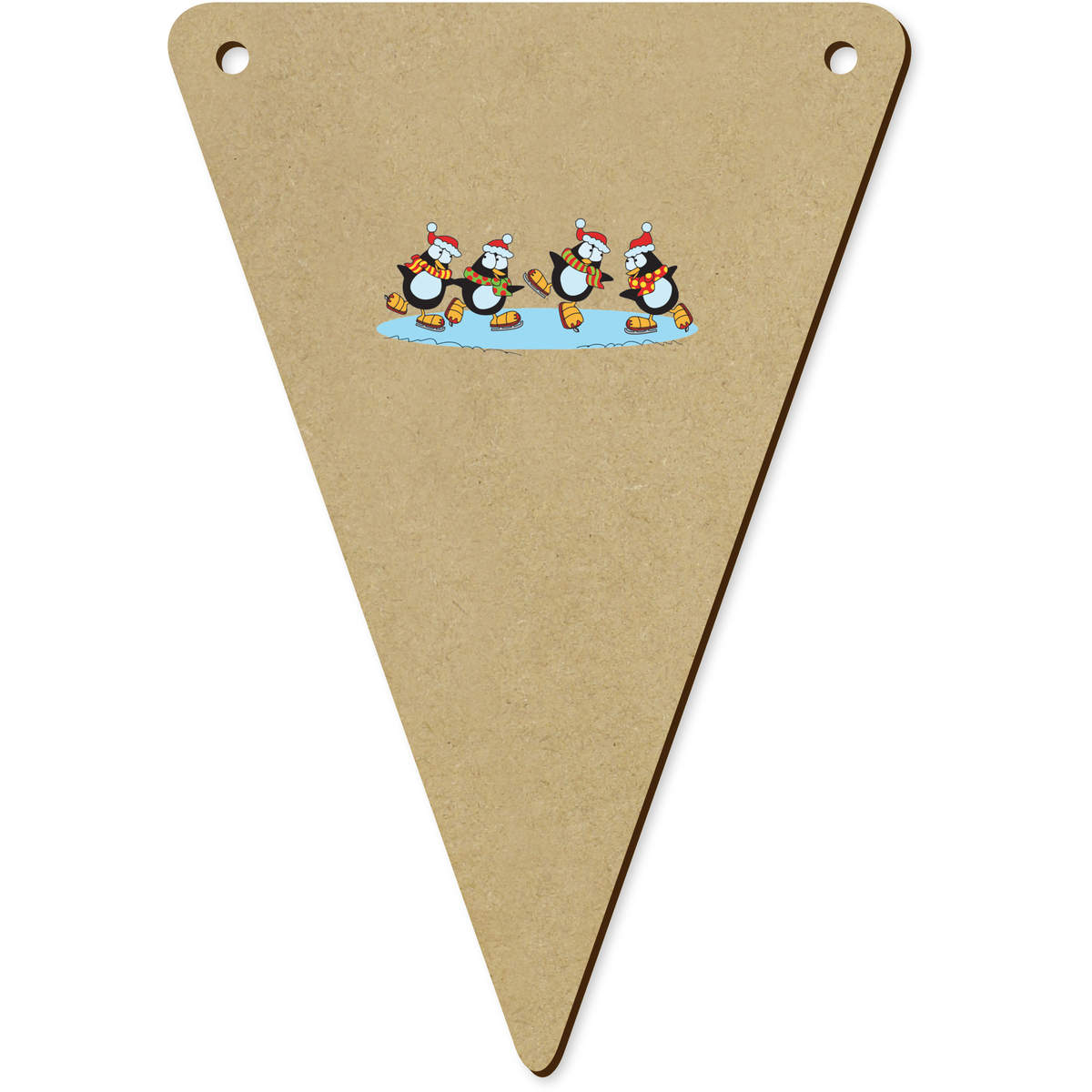 5 x 140mm 'Christmas Penguins' Bunting Pennants / Flags (BN00086858)