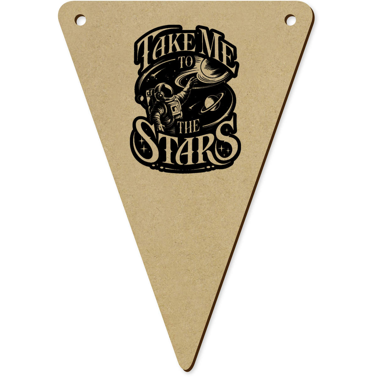 5 x 140mm 'Take Me To The Stars with Astronaut' Bunting Pennants / Flags (BN00086947)