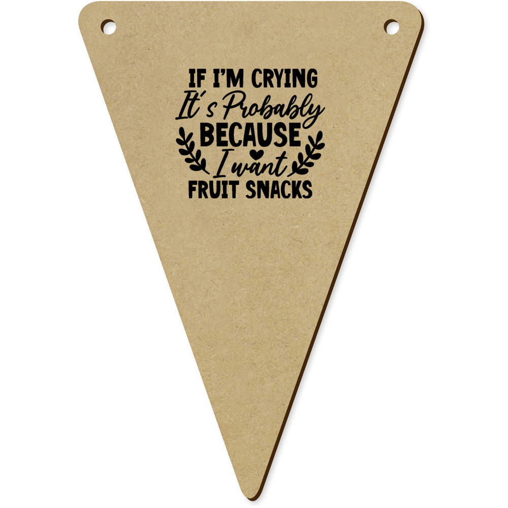5 x 140mm 'Newborn Baby Toddler Funny Quotes ' Wooden Bunting Flags (BN00087347)