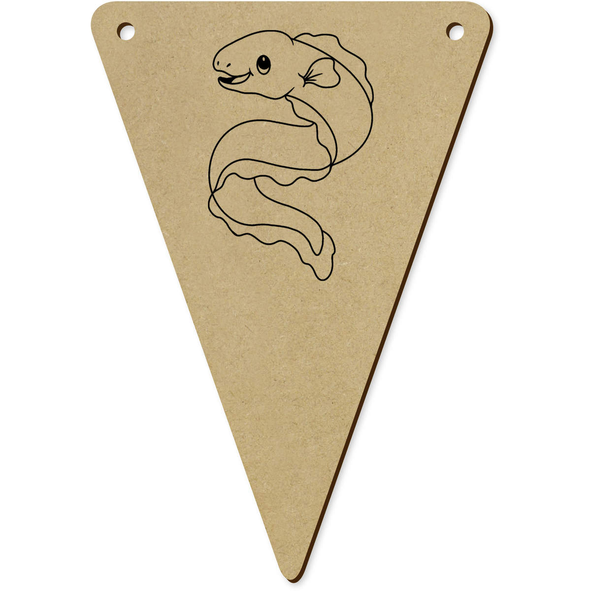 5 x 140mm 'Cute Moray Eel' Bunting Pennants / Flags (BN00088132)