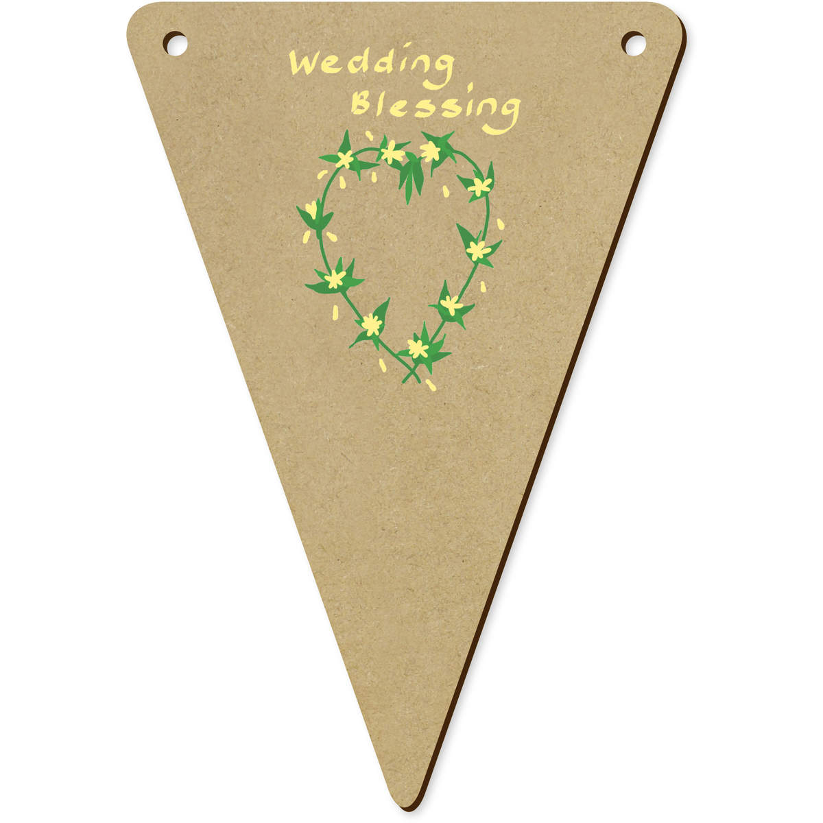 5 x 140mm 'Wedding Blessing Ceremony ' Bunting Pennants / Flags (BN00088986)