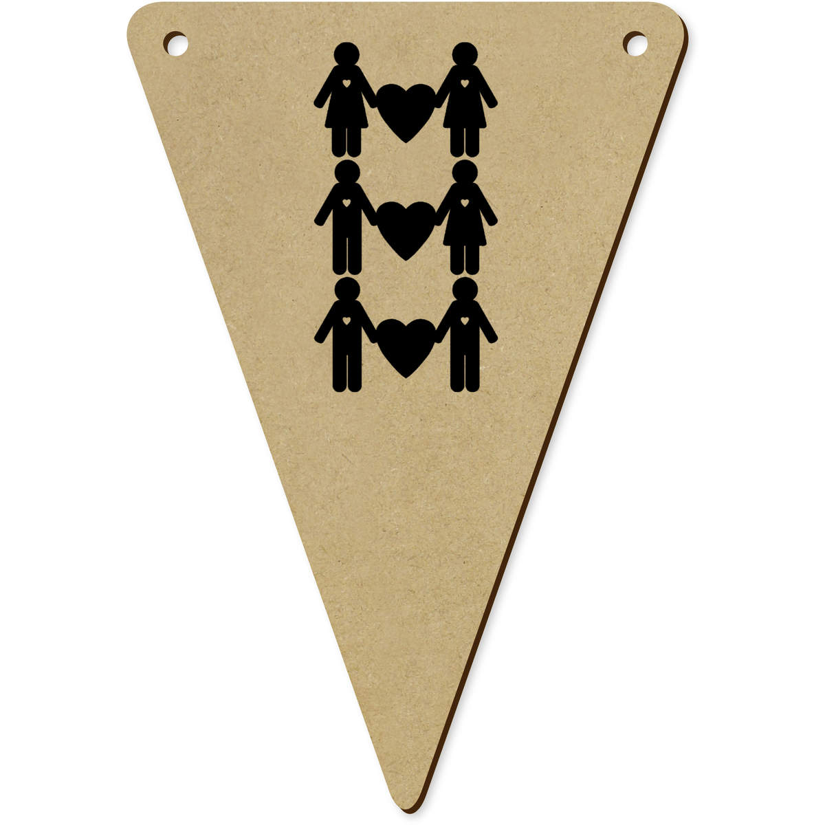 5 x 140mm 'Love is Love' Bunting Pennants / Flags (BN00089094)