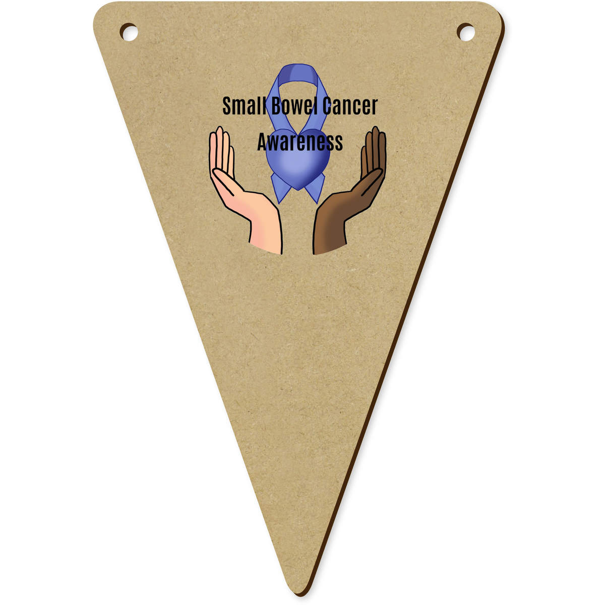 5 x 140mm 'Small Bowel Cancer Awareness' Bunting Pennants / Flags (BN00089146)