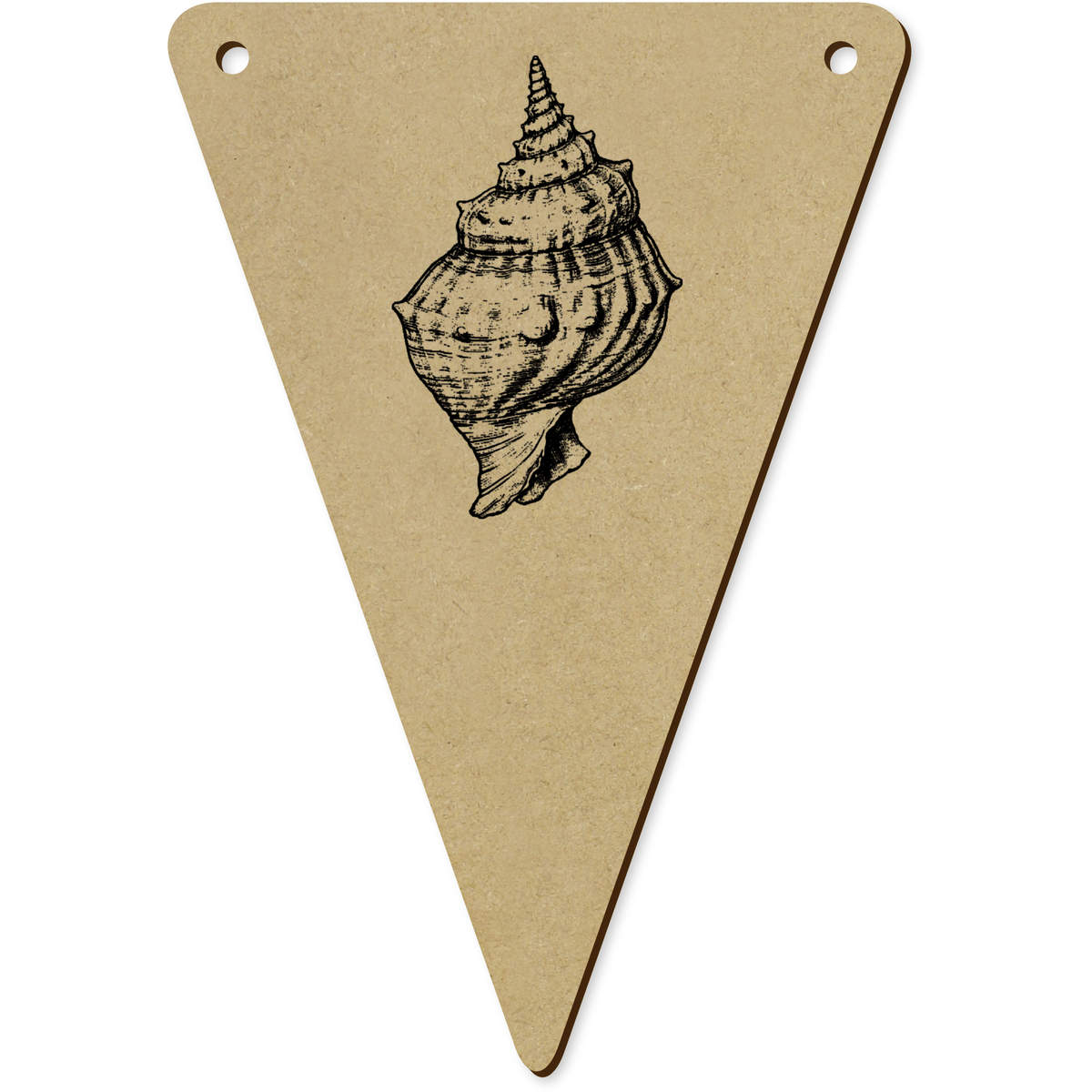 5 x 140mm 'Single Seashell' Bunting Pennants / Flags (BN00089889)