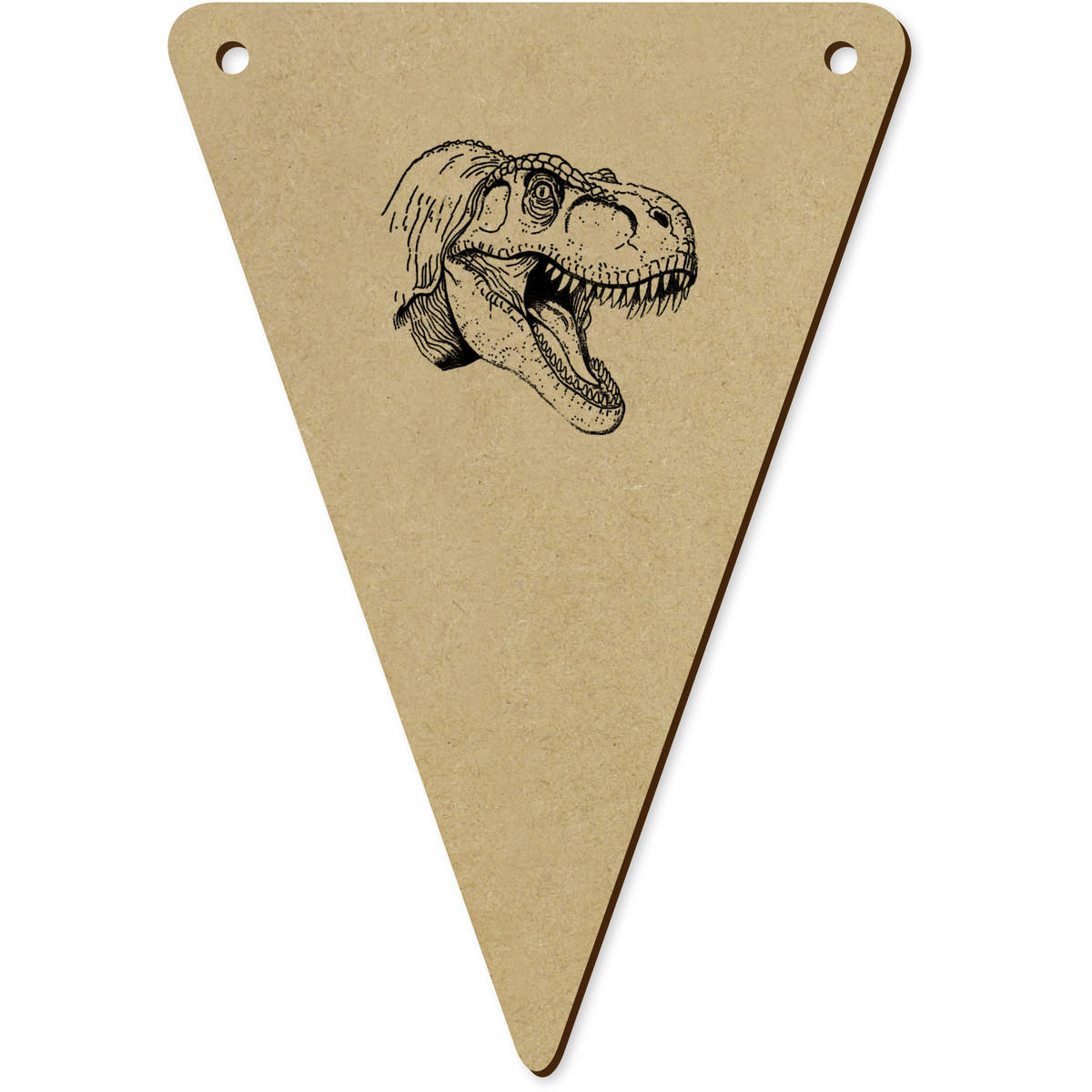 5 x 140mm 'Tyrannosaurus Rex Portrait' Bunting Pennants / Flags (BN00089900)