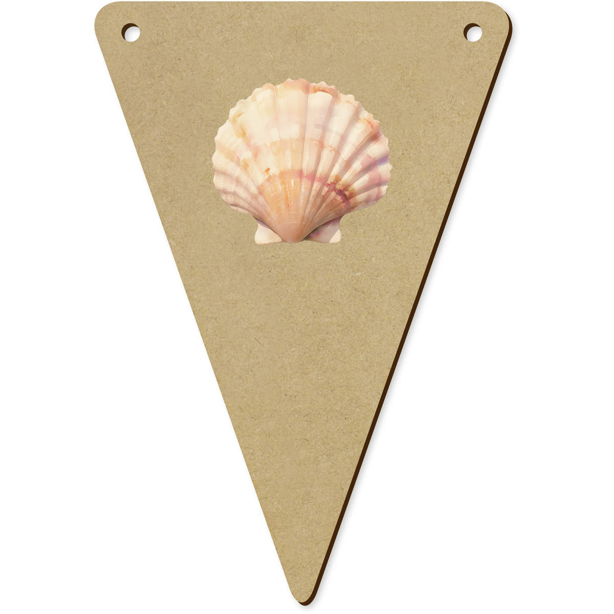 5 x 140mm 'Scallop Shell' Bunting Pennants / Flags (BN00089909)