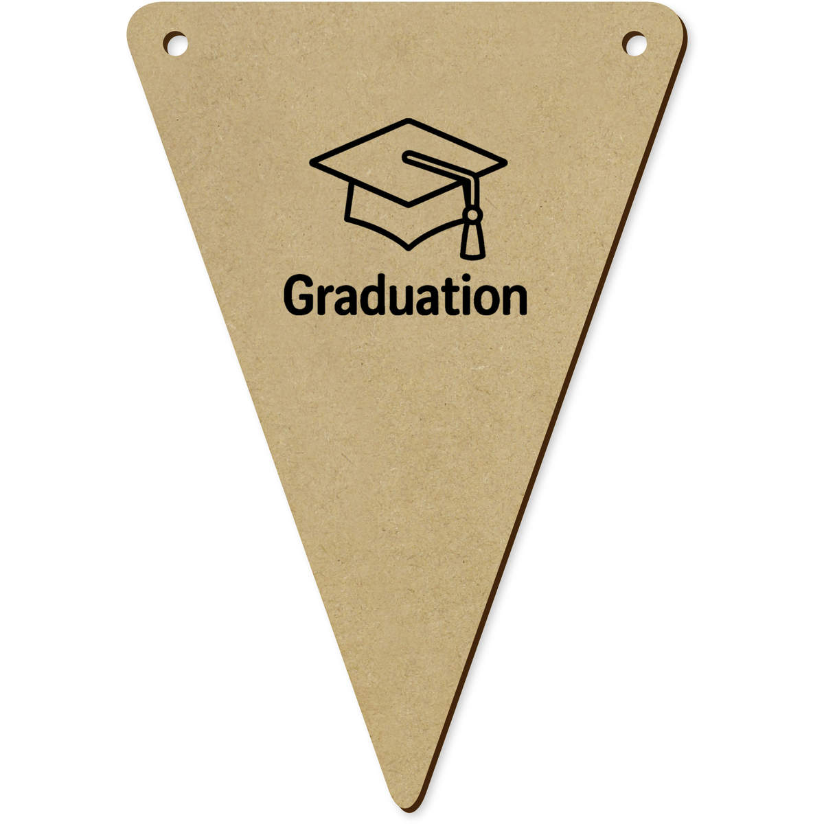 5 x 140mm 'Graduation Cap Academic' Bunting Pennants / Flags (BN00090510)