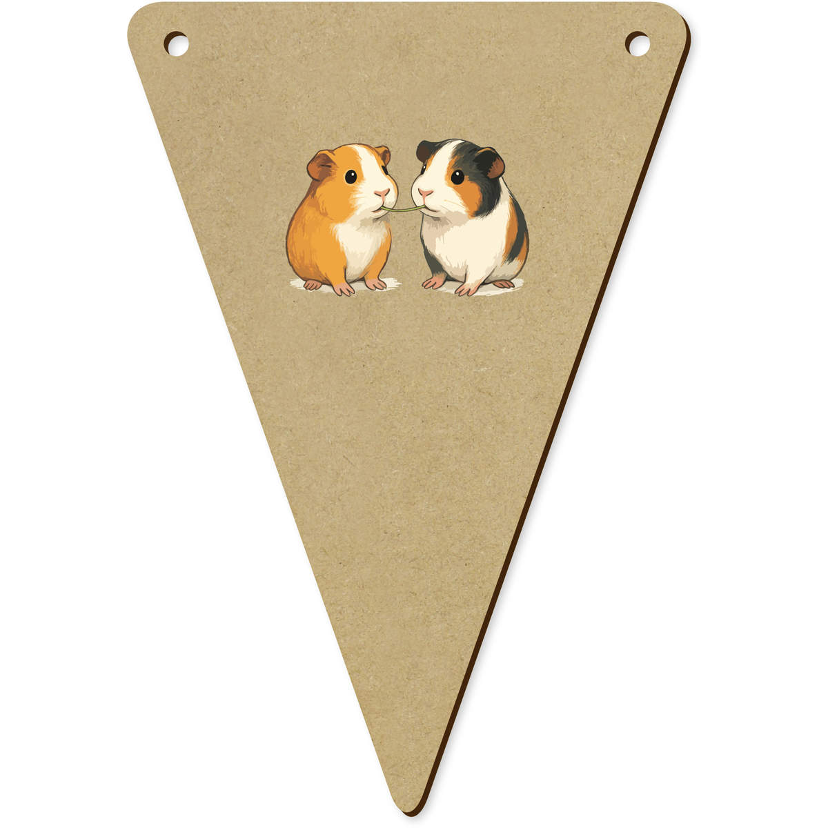 5 x 140mm 'Guinea Pigs Eating' Bunting Pennants / Flags (BN00091248)